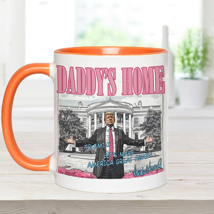 Daddy's Home - Personalized Accent Mug