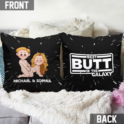 Best Butt In The Galaxy - Personalized The Force Throw Pillow