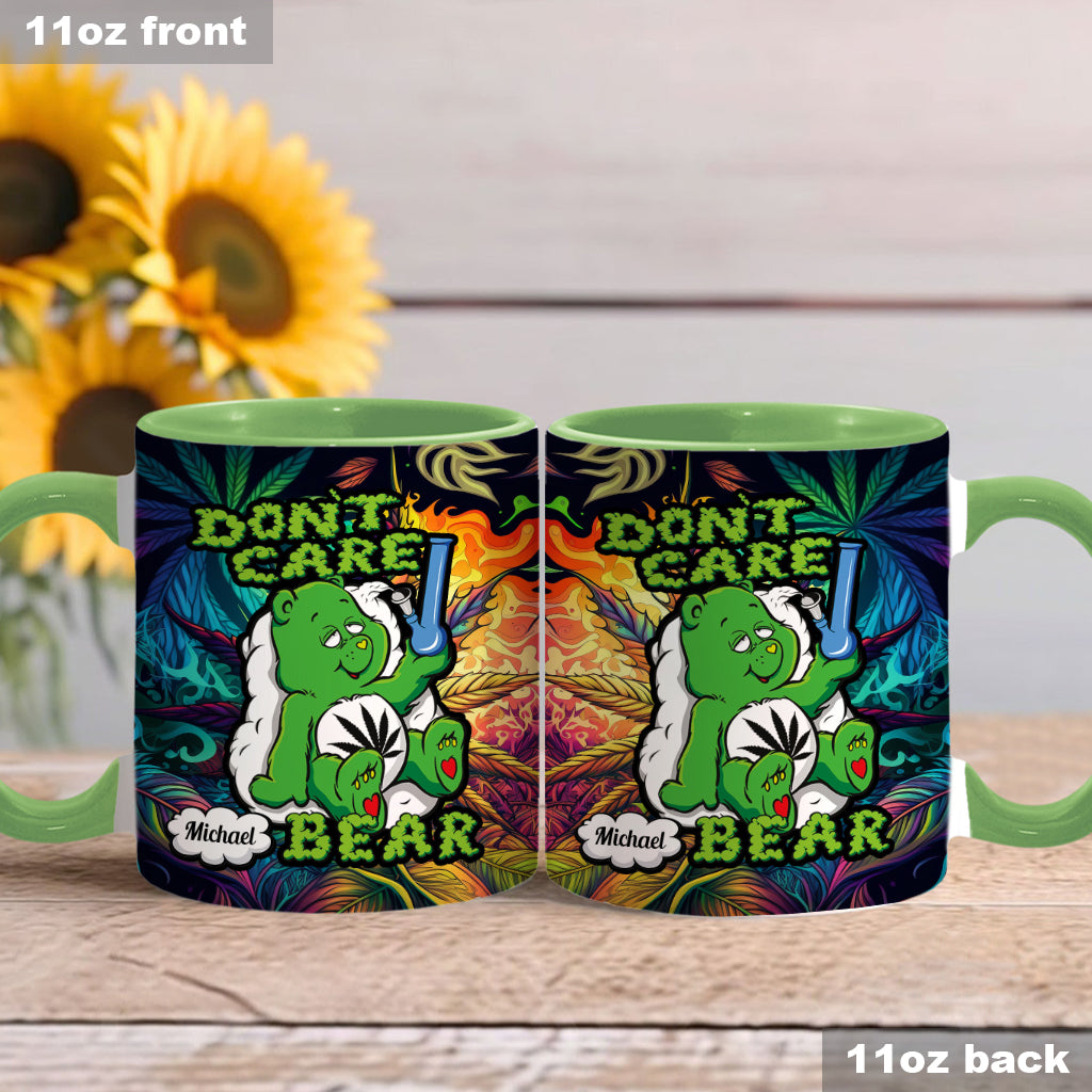 Don't Care Bear - Personalized Weed Accent Mug