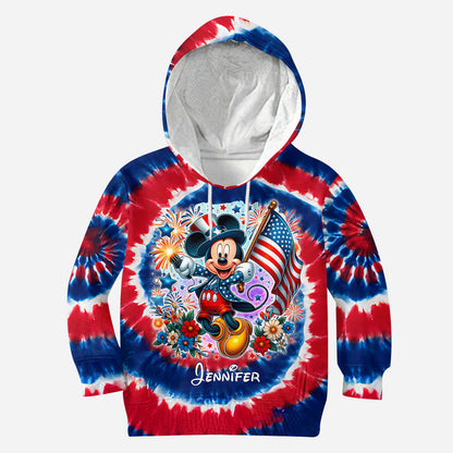 Cute Mouse 4th Of July - Personalized Mouse All Over Shirt