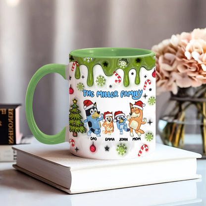 Merry Christmas - Personalized Family Accent Mug
