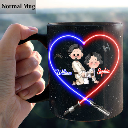 I Love You To The Death Star And Back - Personalized The Force Mug