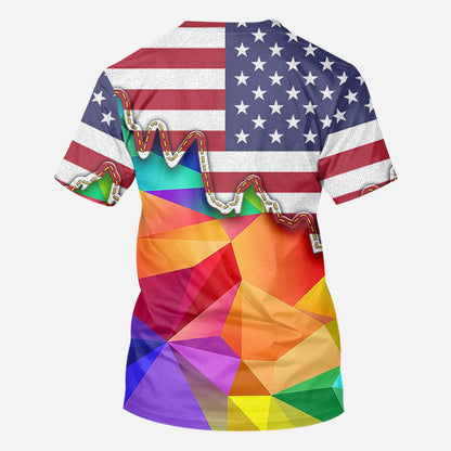 I am brave I am bruised This Is Me - Personalized LGBT Support All Over Shirt