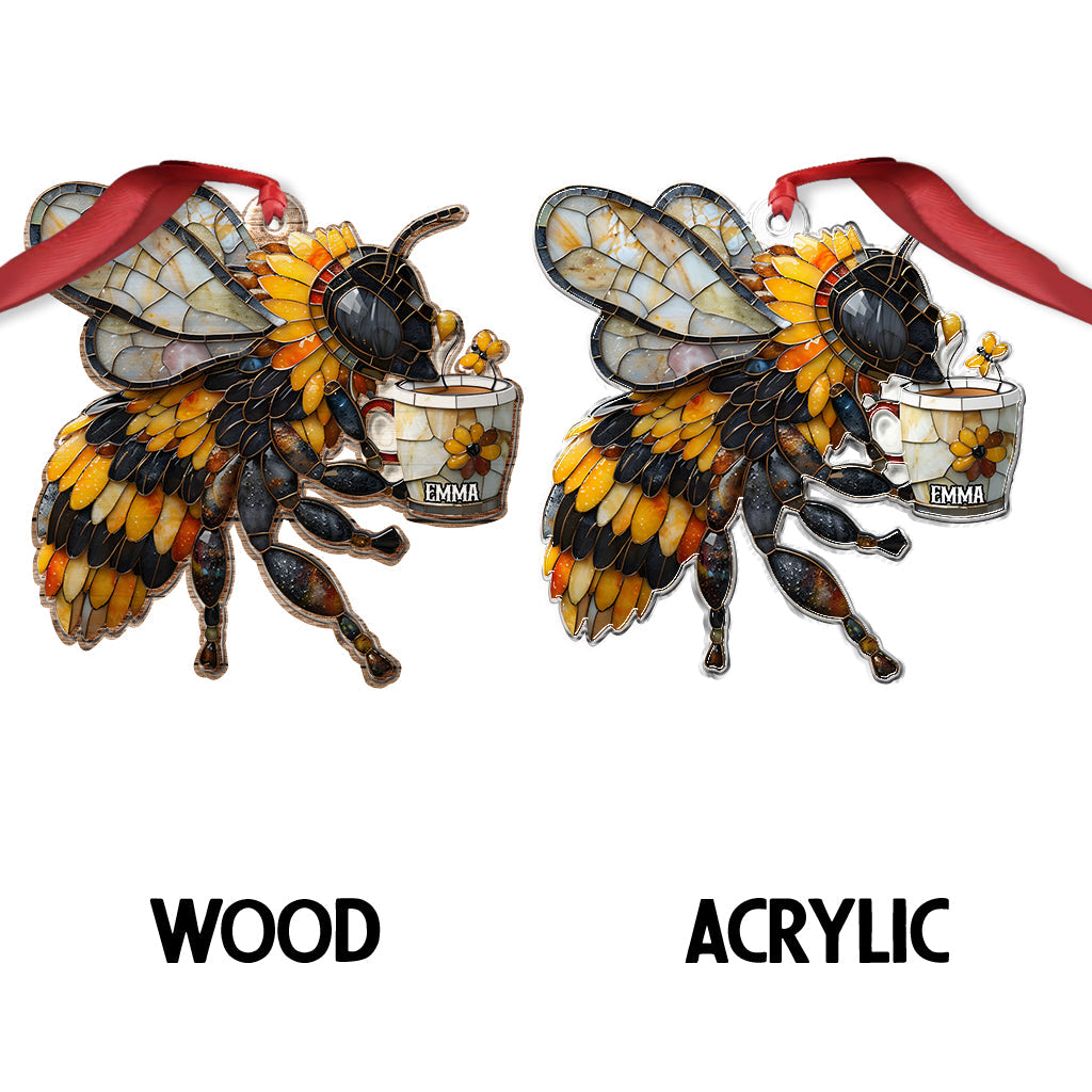 Love Bees - Personalized Bee Custom Shaped Ornament