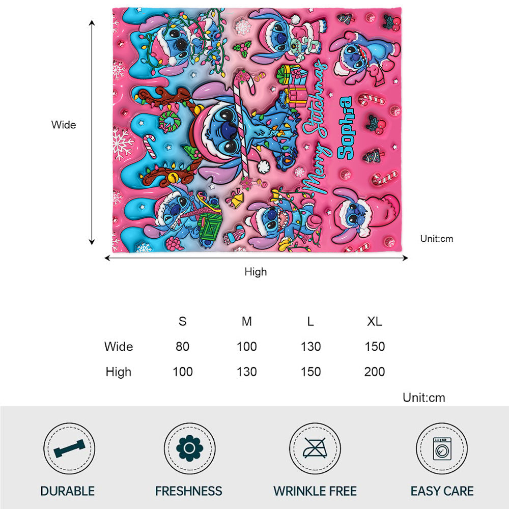 Merry Stitchmas - Personalized Ohana Blanket