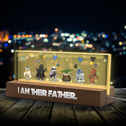 I Am Their Father - Personalized Father Custom LED Night Light