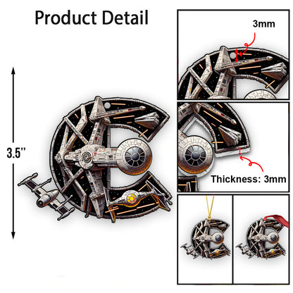 The Force Letter - Personalized The Force Ornament
