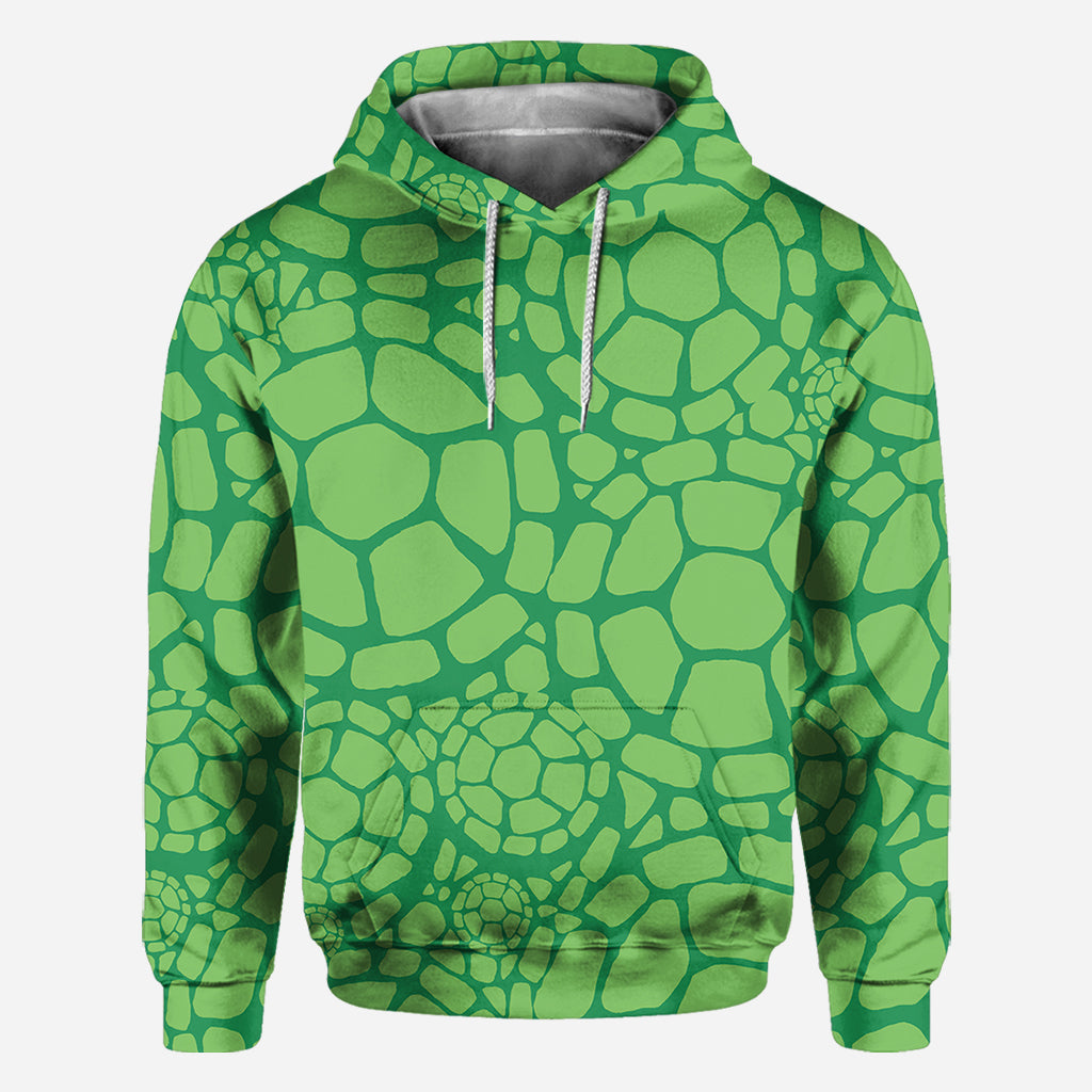 Turtley Awesome Father - Personalized Green Turtles All Over Shirt