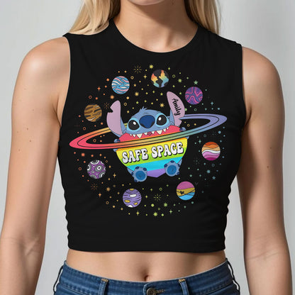 Safe Space - Personalized Ohana Crop Tank Top