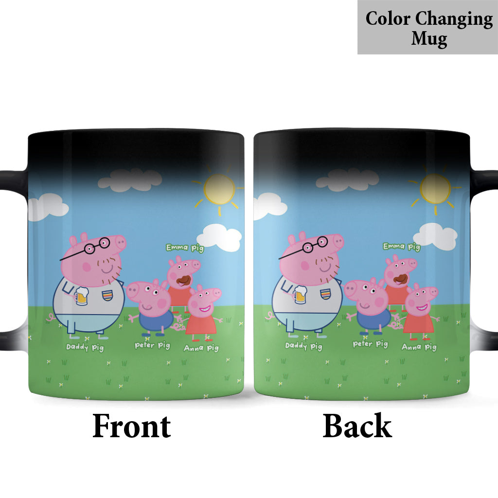 Daddy Pig - Personalized Pink Pig Mug