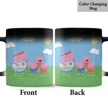 Daddy Pig - Personalized Pink Pig Mug