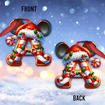 Mouse Ears Custom Alphabet - Personalized Mouse Ornament