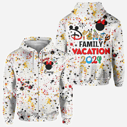 Family Vacation - Personalized Mouse All Over Shirt