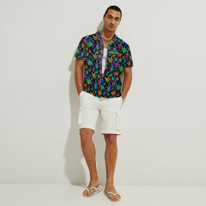 Colorful 420 - Personalized Weed Hawaiian Shirt