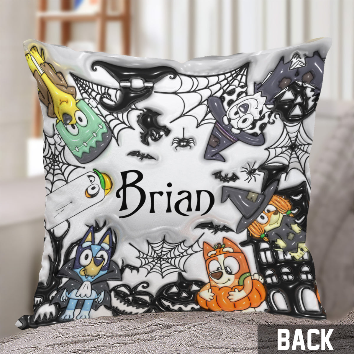 Happy Halloween - Personalized Throw Pillow