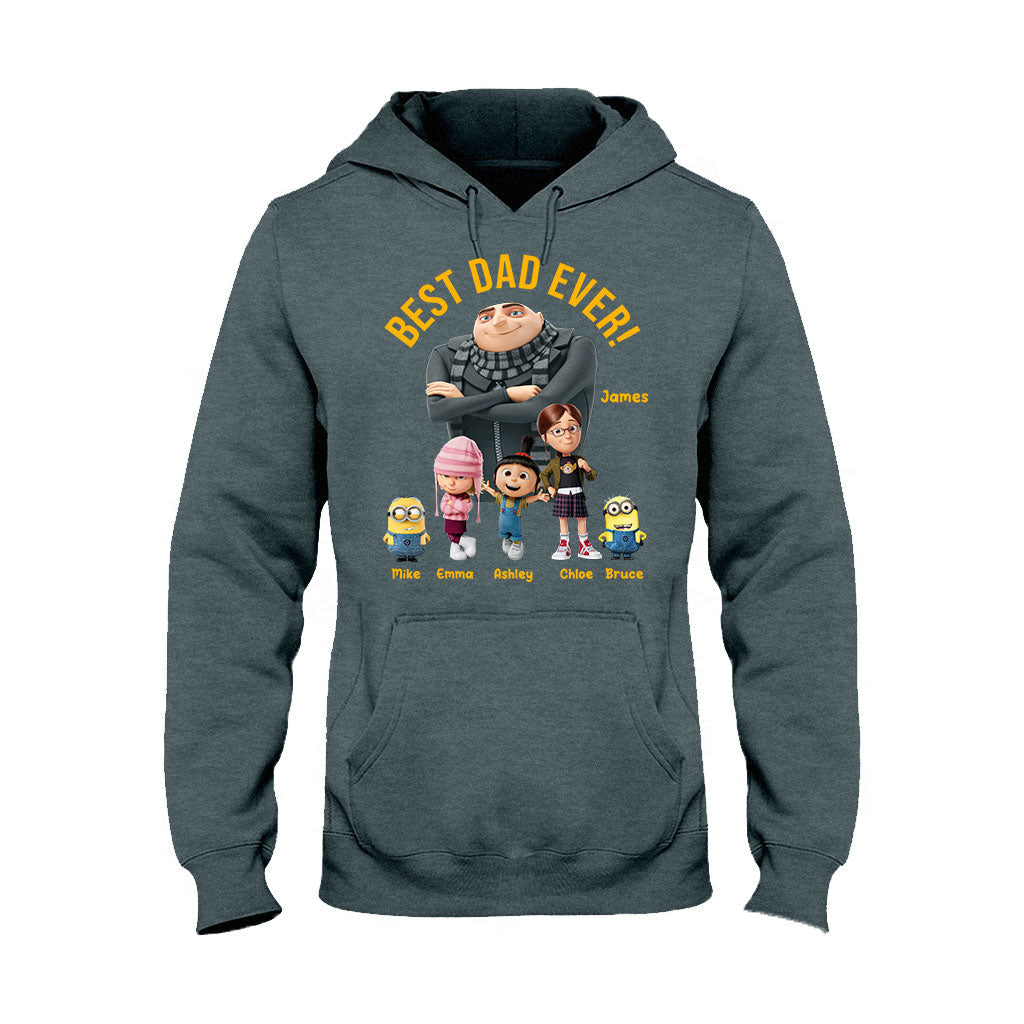 Best Dad Ever - Personalized Father T-shirt And Hoodie