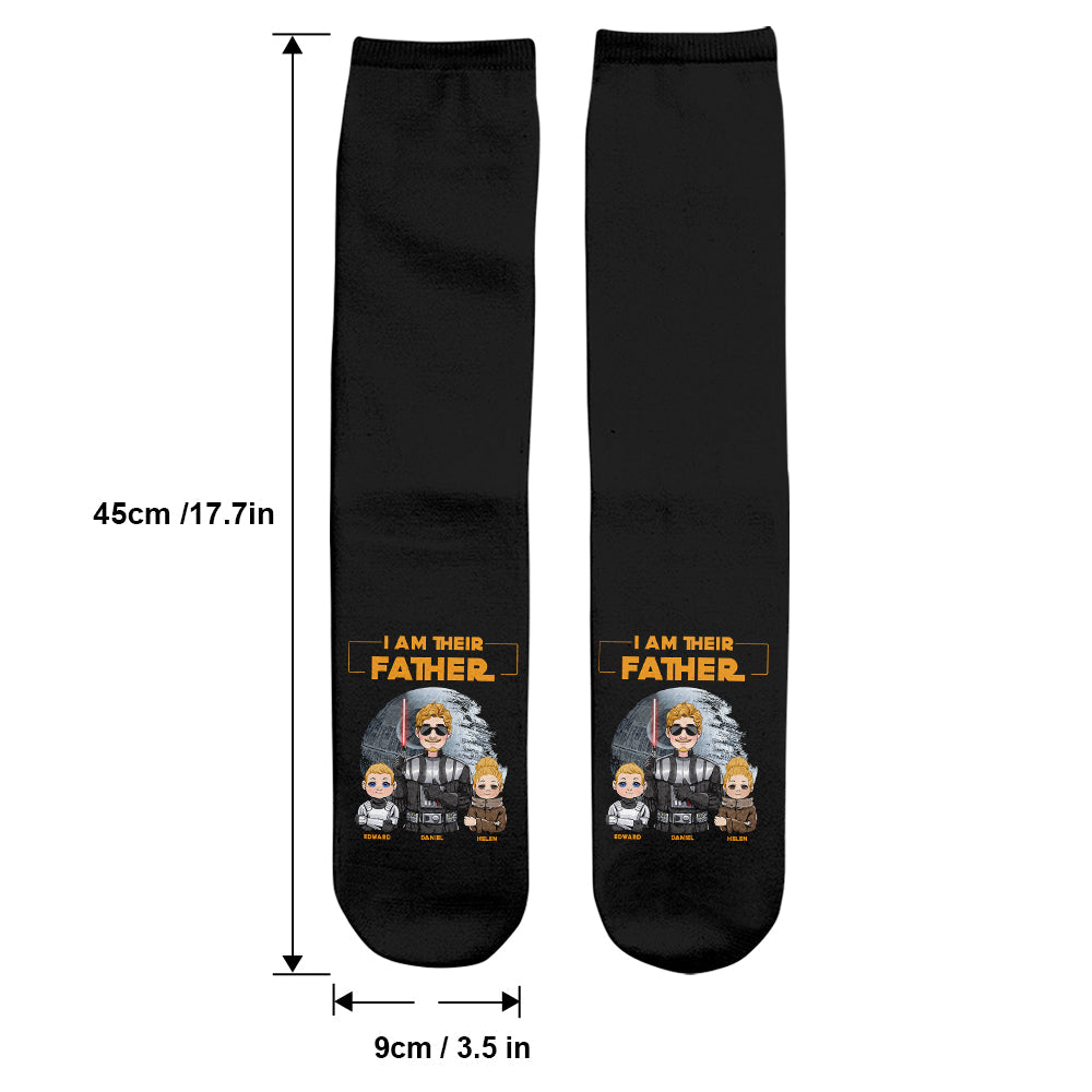 I Am Their Father - Personalized The Force Socks