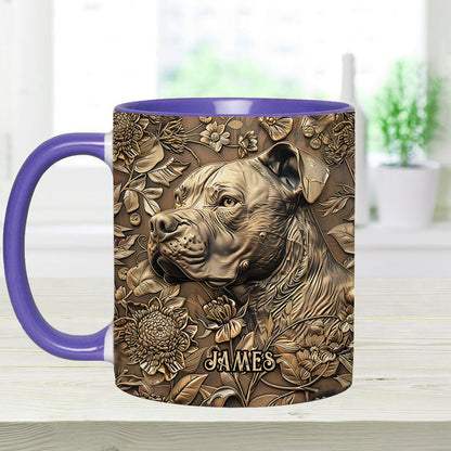 Cool Pitbull - Personalized Dog Accent Mug