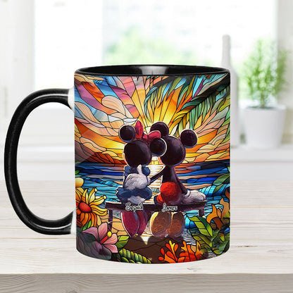 Romantic Sunset - Personalized Mouse Accent Mug