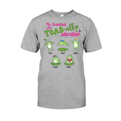 My Grandkids Are Toad-ally - Personalized Grandma T-shirt And Hoodie