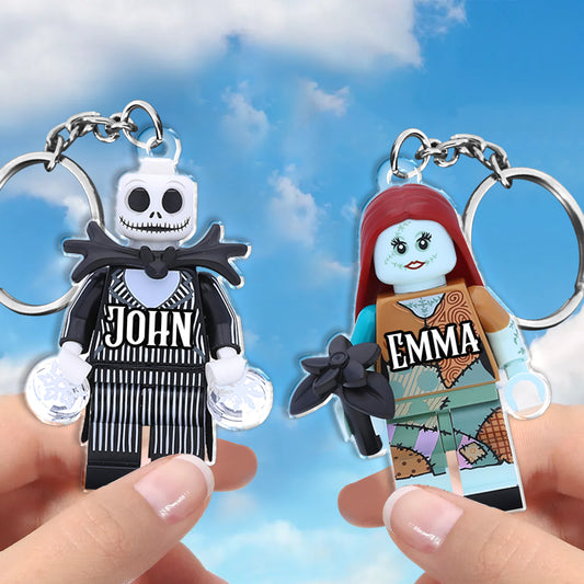 We Are Simply Meant To Be... - Personalized Nightmare Transparent Matching Keychain