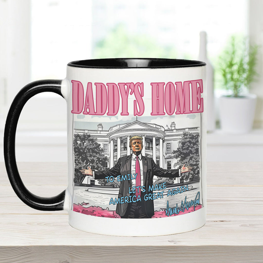 Daddy's Home - Personalized Accent Mug