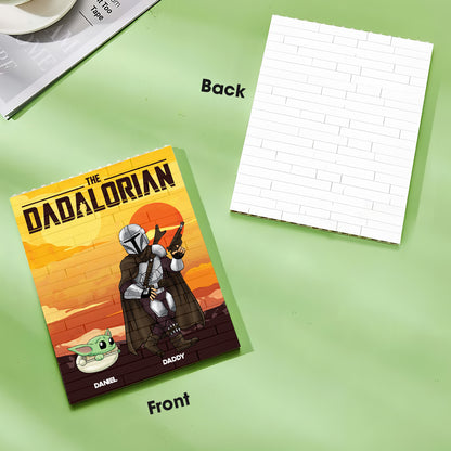 The Dadalorian - Personalized The Force One-sided Vertical Rectangle Building Brick Blocks