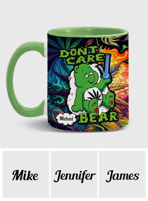 Don't Care Bear - Personalized Weed Accent Mug