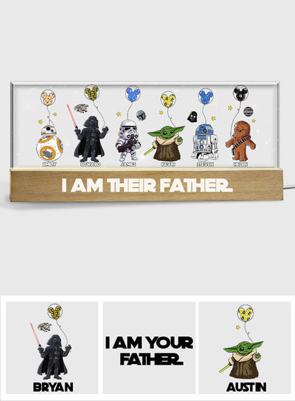 I Am Their Father - Personalized Father Custom LED Night Light