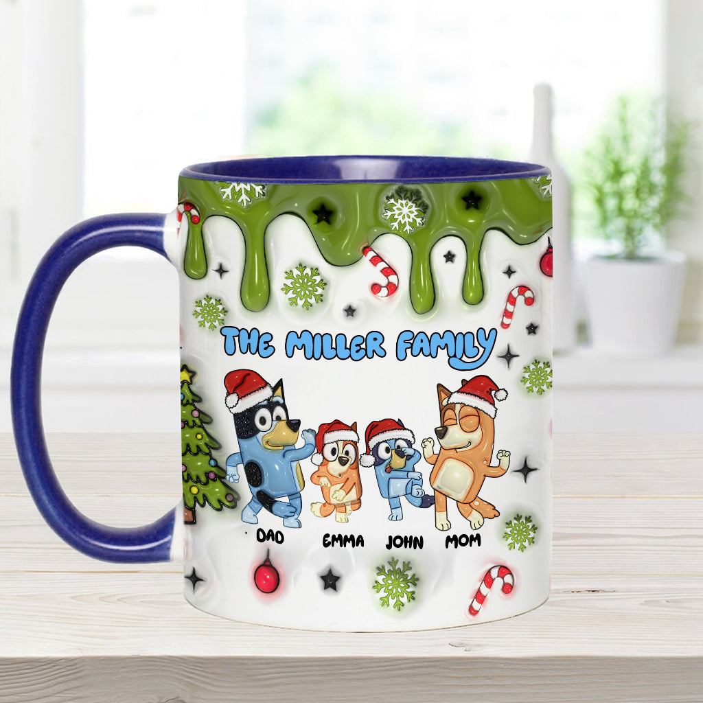 Merry Christmas - Personalized Family Accent Mug