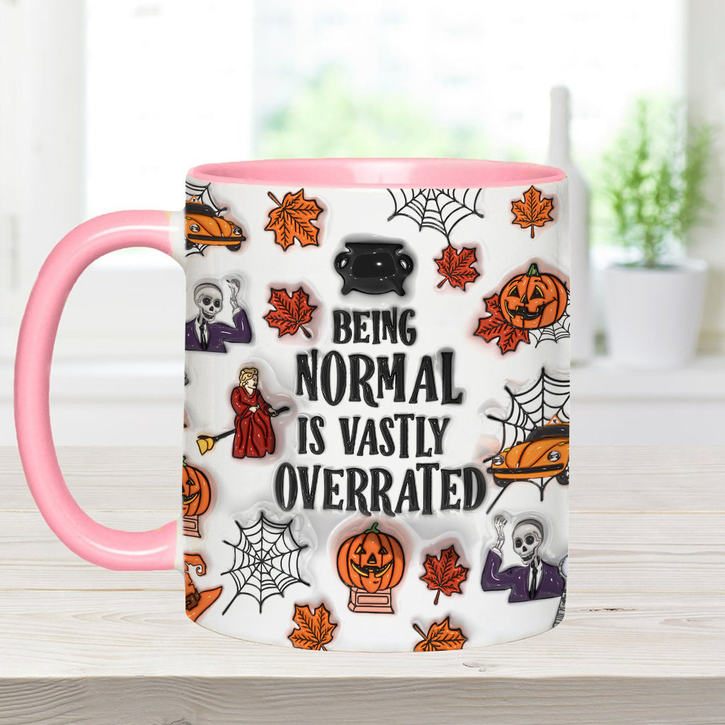 Being Normal Is Vastly Overrated - Personalized Accent Mug