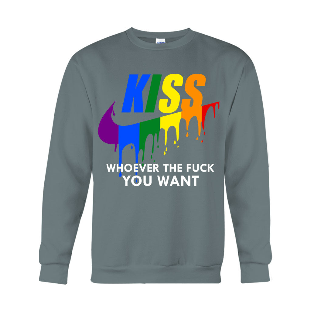 Kiss Whoever You Want - LGBT Support T-shirt And Hoodie