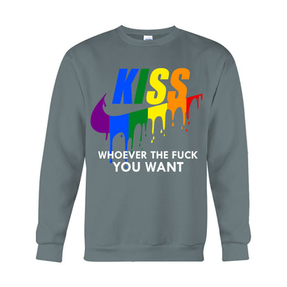 Kiss Whoever You Want - LGBT Support T-shirt And Hoodie