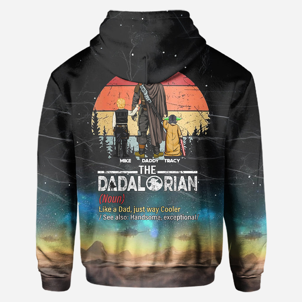 Best Dad In The Galaxy - Personalized The Force All Over Shirt