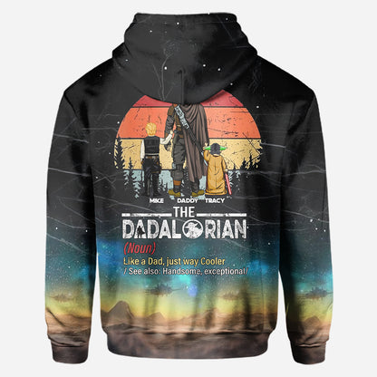 Best Dad In The Galaxy - Personalized The Force All Over Shirt