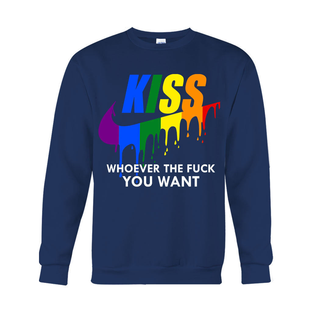 Kiss Whoever You Want - LGBT Support T-shirt And Hoodie