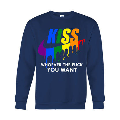 Kiss Whoever You Want - LGBT Support T-shirt And Hoodie