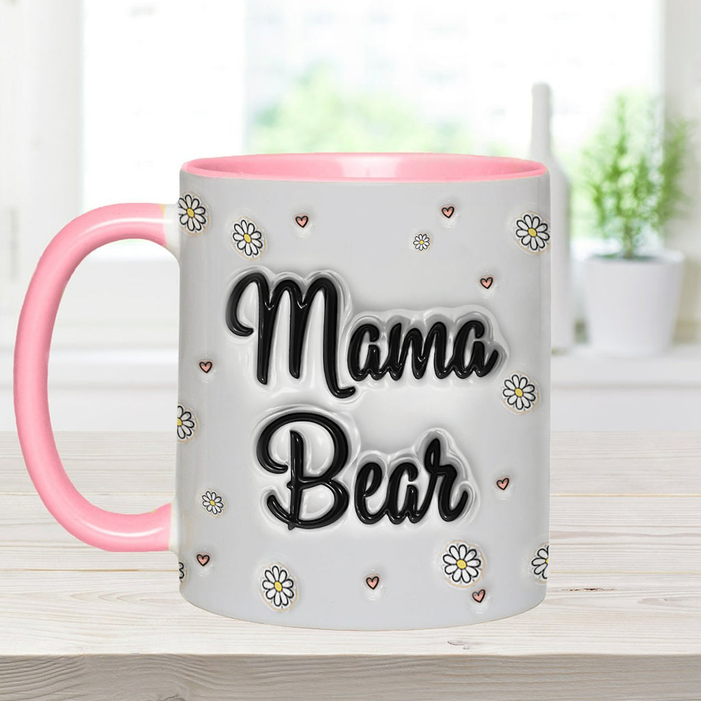 Mama Bear Inflated - Personalized Mother Accent Mug