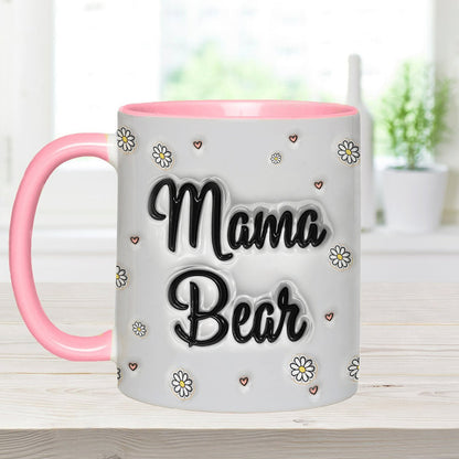 Mama Bear Inflated - Personalized Mother Accent Mug