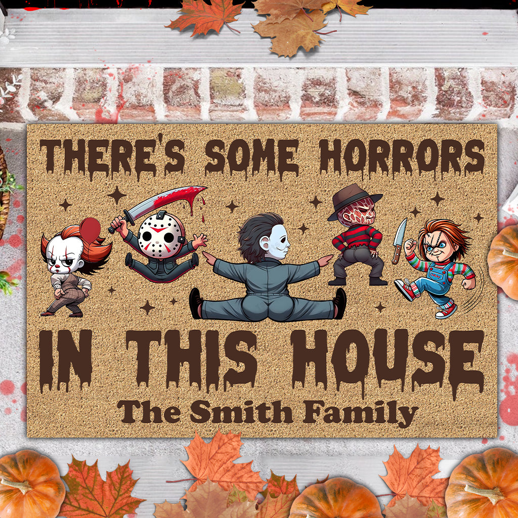 There's Some Horrors In This House - Personalized Doormat