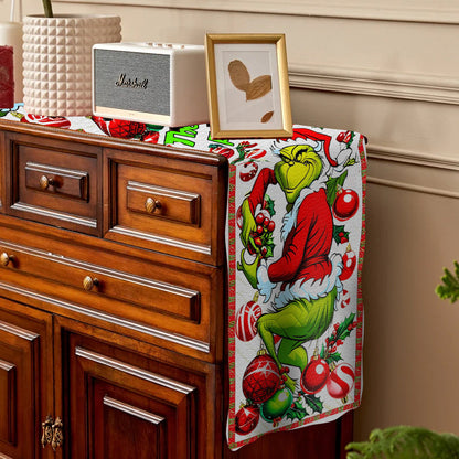 Merry Grinchmas - Personalized Family Table Runner