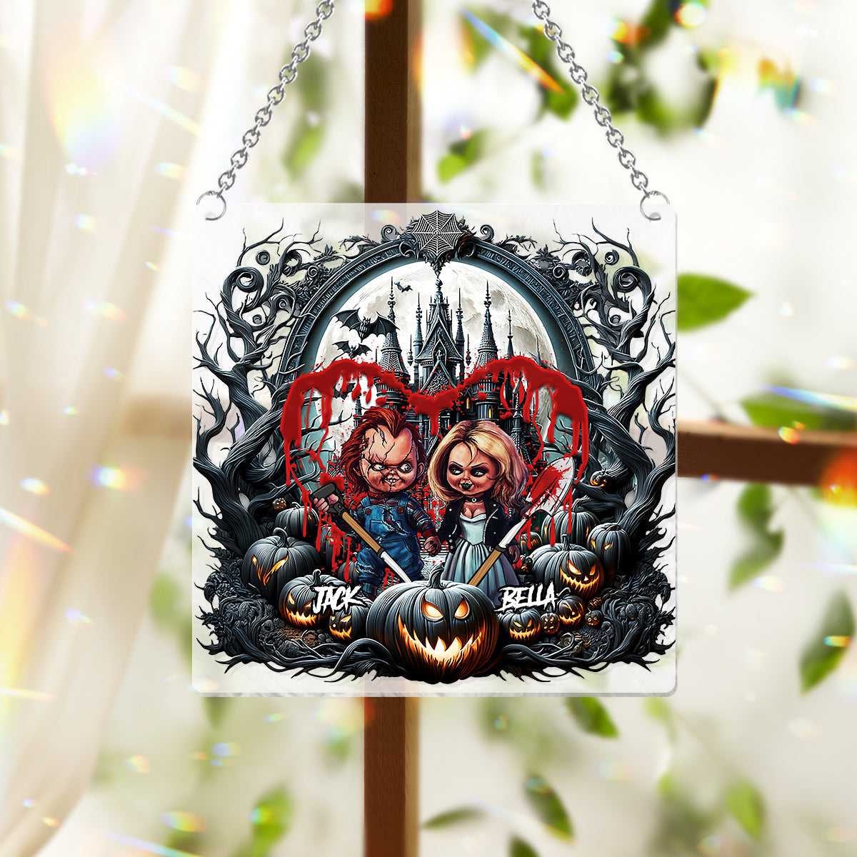 Till Dead Do Us Apart - Personalized Window Hanging Suncatcher Ornament