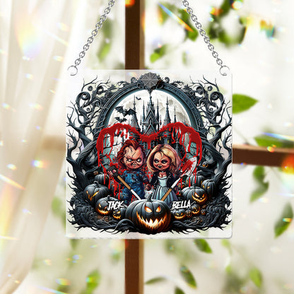 Till Dead Do Us Apart - Personalized Window Hanging Suncatcher Ornament