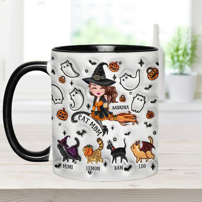 Cat Mom - Personalized Cat Accent Mug