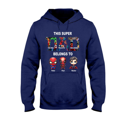 Super Dad - Personalized Father T-shirt And Hoodie