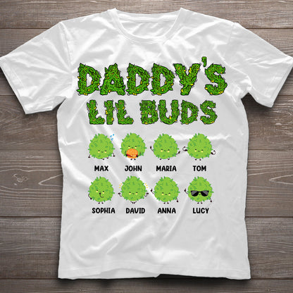 Daddy's Lil Buds - Personalized Weed T-shirt And Hoodie