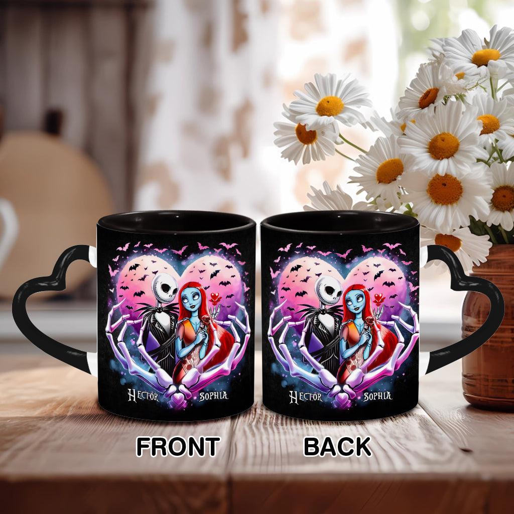 Simply Meant To Be - Personalized Nightmare Heart Handle Mug