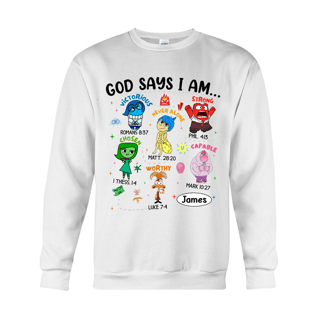 God Says I Am - Personalized T-shirt And Hoodie