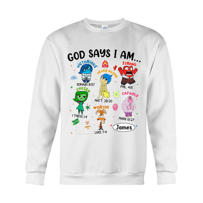God Says I Am - Personalized T-shirt And Hoodie