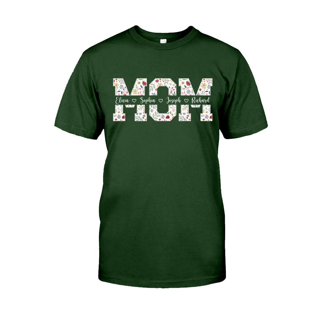 Flower Mom - Personalized Mother T-shirt And Hoodie